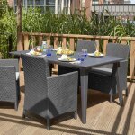 Allibert chaise d'extérieur miami graphite 216835 Allibert chaise d'extérieur miami graphite 216835
