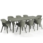 Allibert chaises de jardin akola vert fonc� 2 pcs