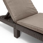Allibert chaise longue daytona marron 209434