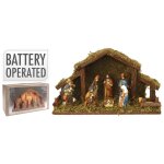 Ambiance ensemble de figurines de la crèche de noël 8 pcs Ambiance ensemble de figurines de la crèche de noël 8 pcs