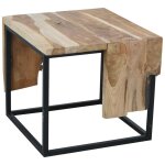 Ambiance table d'appoint teck 54x50x46 cm