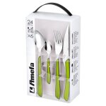 Amefa set de coutellerie 24 pcs eclat vert olive mtallique
