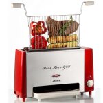 Ariete gril  viande party time 1300 w rouge et argent