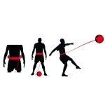Avento accessoire d'entranement pour football noir et rouge