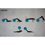 Avento ballon de fitness / d'exercice diamtre 55 cm bleu