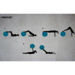 Avento ballon de fitness / d'exercice diamtre 75 cm bleu