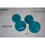 Avento ensemble de poids de main bone 2x1 kg bleu