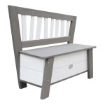 Axi banc de rangement de jouets corky gris blanc Axi banc de rangement de jouets corky gris blanc