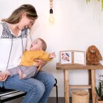 Baby art cadre d'empreinte bois carr