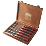Bahco jeu de burins en bote en bois 6 pcs 424p - s6 - eur