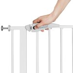 Baninni barrire de scurit vicino mtal 75 - 85 cm blanc bnsf003 - wh