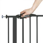 Baninni barrière de sécurité vicino métal 75 - 85 cm gris foncé Baninni barrière de sécurité vicino métal 75 - 85 cm gris foncé