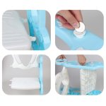 Baninni si�ge de toilette avec �chelle bravo bleu