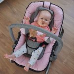 Baninni transat pour bb admiro rose et gris