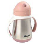 Beaba gobelet  paille acier inoxydable 250 ml rose