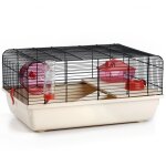 Beeztees cage pour rongeurs rex noir / beige 59x38x29 cm mtal