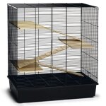 Beeztees cage pour rongeurs scooby noir 70x40x78 cm métal Beeztees cage pour rongeurs scooby noir 70x40x78 cm métal