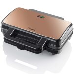 Bestron appareil  croque - monsieur asm90xlco xl 900 w cuivre