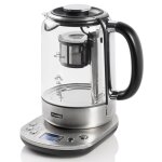 Bestron bouilloire et thire 2 en 1 aatm800ste 1, 7 l 2200 w inox