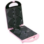 Bestron gaufrier sous forme de c?ur dsw271p 780 w rose