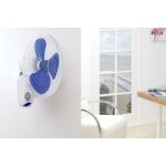 Bestron ventilateur mural avec tlcommande 40 cm 45 w blanc awf40rem