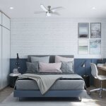 Bestron ventilateur de plafond et tlcommande dcf52lsr 132 cm argent