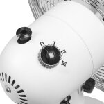 Bestron ventilateur rtro de bureau dft35w 35 cm 35 w blanc