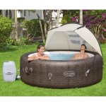 Bestway auvent de spa lay - z - spa 183x94x109 cm