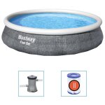 Bestway ensemble de piscine gonflable fast set avec pompe 396x84 cm Bestway ensemble de piscine gonflable fast set avec pompe 396x84 cm