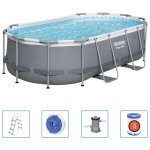Bestway piscine hors sol power steel ovale 427x250x100 cm