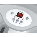Beurer bain de pieds relaxant fb 50 390w blanc et gris