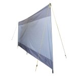 Bo - camp brise - vent ellen 150x140 cm gris et anthracite 2 parties Bo - camp brise - vent ellen 150x140 cm gris et anthracite 2 parties