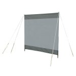 Bo - camp brise - vent ellen 150x140 cm gris et anthracite Bo - camp brise - vent ellen 150x140 cm gris et anthracite