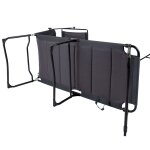 Bo - camp chaise longue avec parasol air gris