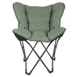 Bo - camp chaise papillon de camping pliable himrod vert
