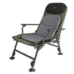 Bo - camp chaise de p�che carp gris et vert