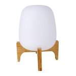 Bo - camp lampe de table  led barnes blanc et marron