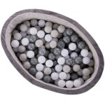 Bo jungle piscine  poules avec 120 boules gris