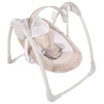 Bo jungle transat pour bb b - portable dolphy taupe