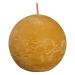 Bolsius bougies boule rustiques 6 pcs 76x190 mm jaune nid d'abeilles