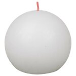 Bolsius bougies boule rustiques shine 6 pcs 76x190 mm blanc nuageux