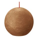 Bolsius bougies boule rustiques shine 6 pcs 76x190 mm marron pice