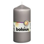Bolsius bougies pilier 10 pcs 120x58 mm gris chaud