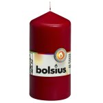Bolsius bougies pilier 10 pcs 120x58 mm rouge bordeaux