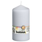 Bolsius bougies pilier 8 pcs 150x78 mm blanc