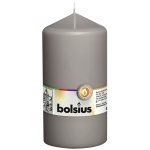 Bolsius bougies pilier 8 pcs 150x78 mm gris chaud