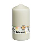 Bolsius bougies pilier 8 pcs 150x78 mm ivoire