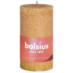 Bolsius bougies pilier rustiques 8 pcs 100x50 mm jaune nid d'abeilles