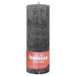 Bolsius bougies pilier rustiques shine 4 pcs 190x68 mm gris orageux