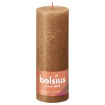 Bolsius bougies pilier rustiques shine 4 pcs 190x68 mm marron �pice